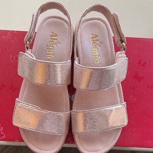 Alegria Metallic Pink Sandals